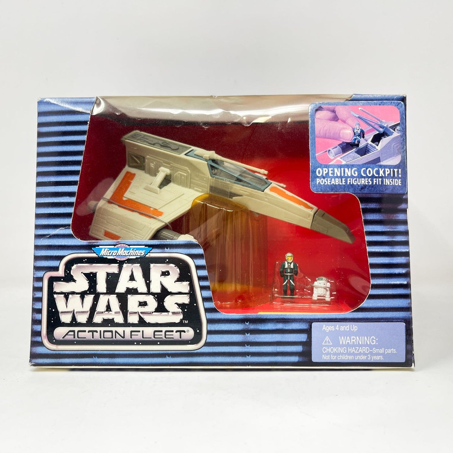 Vintage Galoob Star Wars Modern Ships E-Wing Straighter MISB - Action Fleet Micro Machines Star Wars