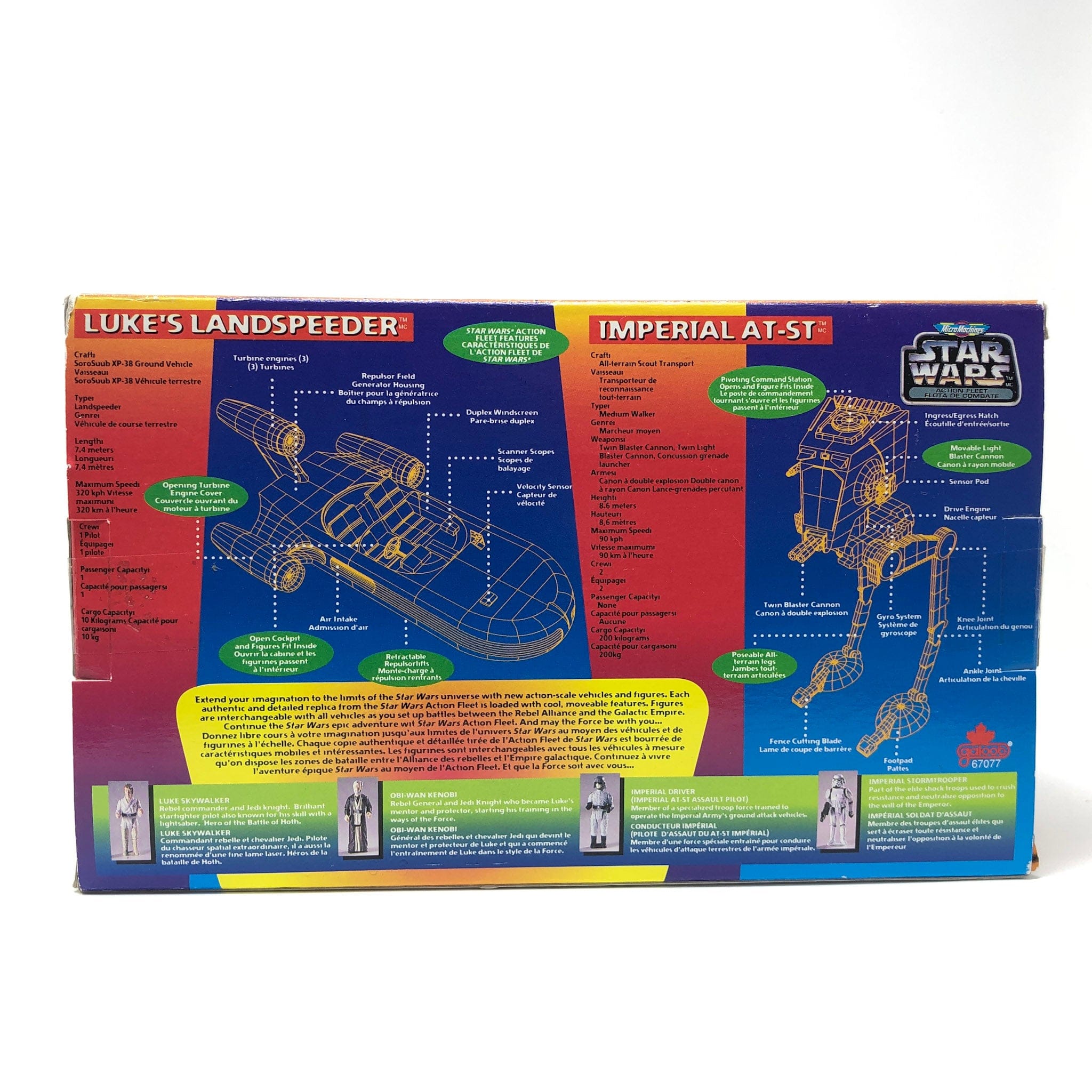 Lukes Landspeeder and Imperial AT-ST 2-Pack MIB - Action Fleet
