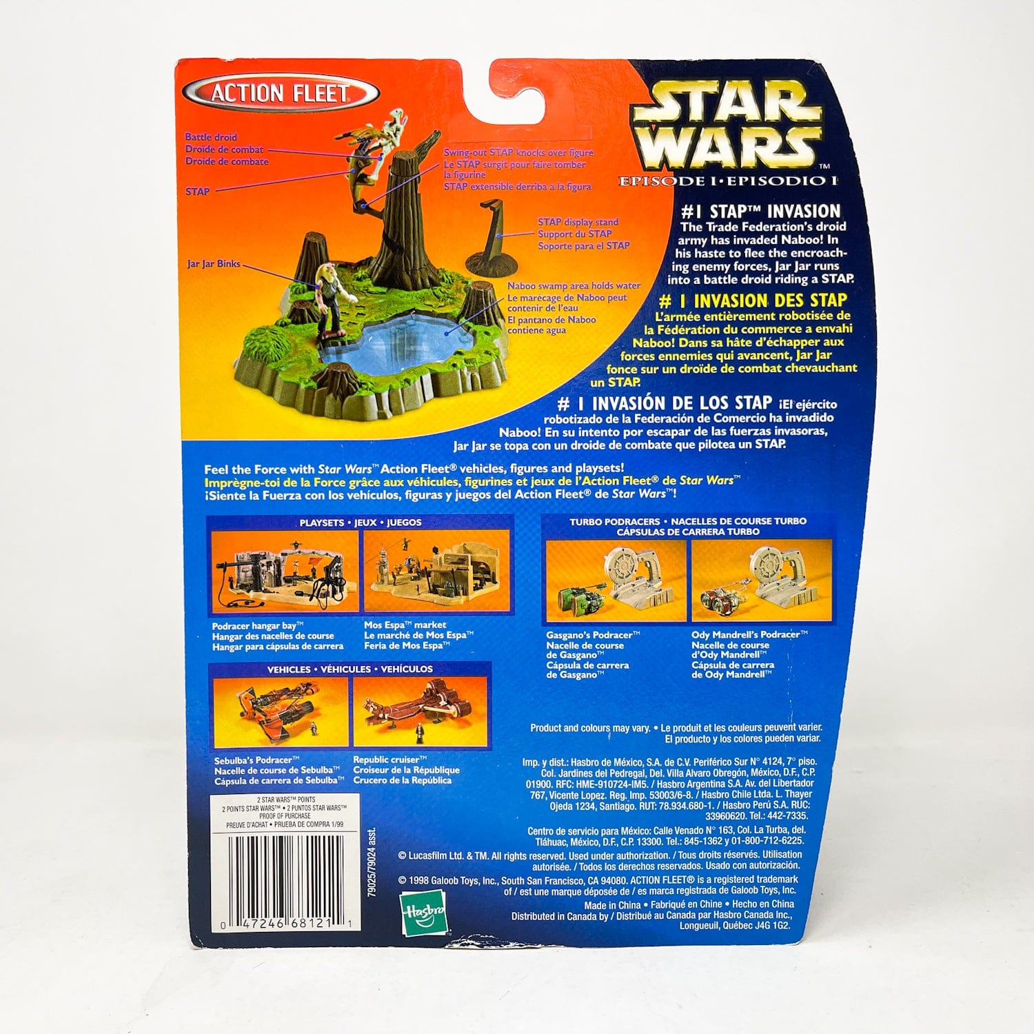Vintage Galoob Star Wars Modern Ships Micro Machines Action Fleet - STAP Invasion Episode 1
