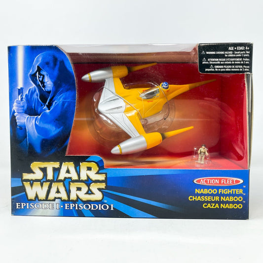 Vintage Galoob Star Wars Modern Ships Naboo Fighter (1998) MISB - Action Fleet Micro Machines Star Wars