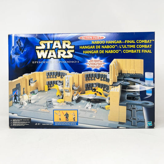 Vintage Galoob Star Wars Modern Ships Naboo Hangar Final Combat Playset - Micro Machines Star Wars