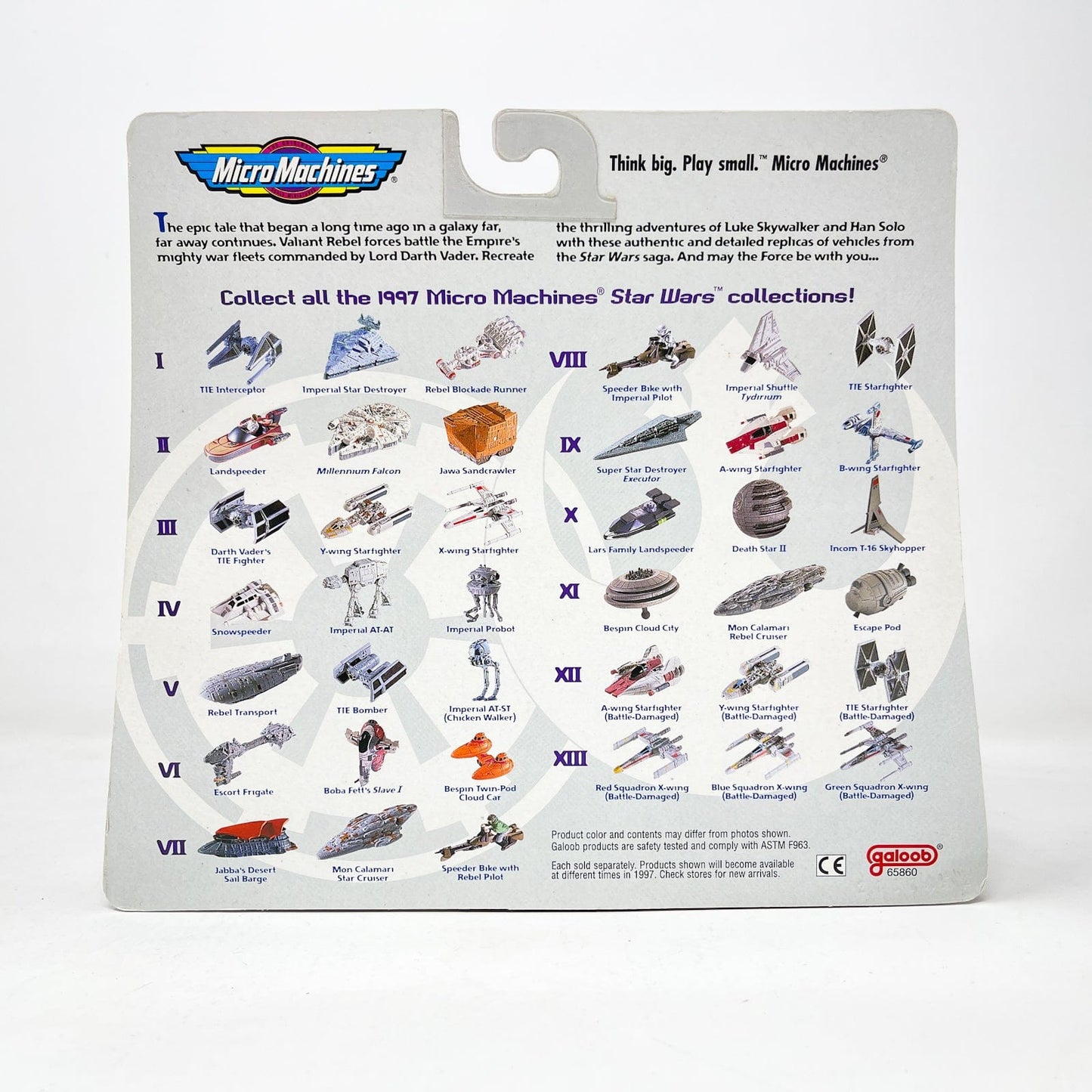 Vintage Galoob Star Wars Modern Ships Star Wars VII 3 Pack - Micro Machines Star Wars