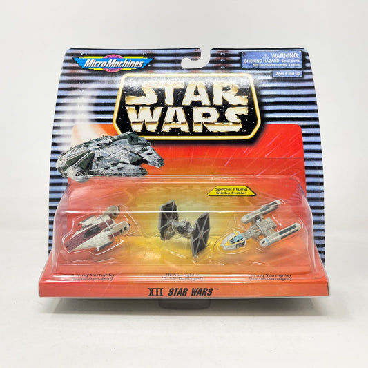Vintage Galoob Star Wars Modern Ships Star Wars XII 3 Pack - Micro Machines Star Wars