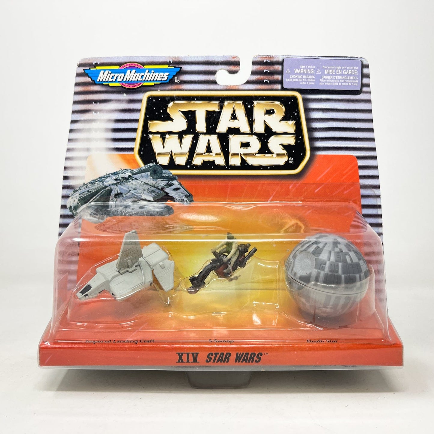 Vintage Galoob Star Wars Modern Ships Star Wars XIV 3 Pack - Micro Machines Star Wars
