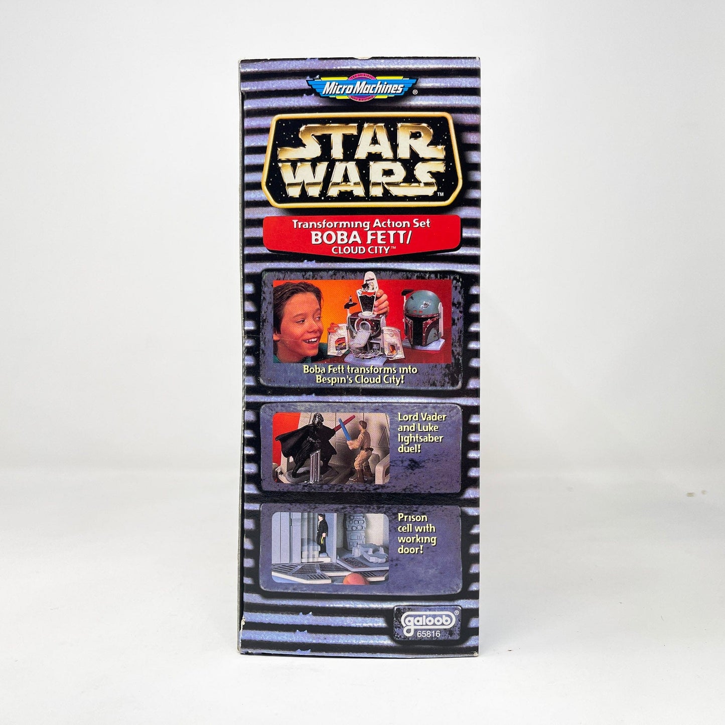 Vintage Galoob Star Wars Modern Ships Transforming Playset - Boba Fett / Cloud City - Micro Machines Star Wars