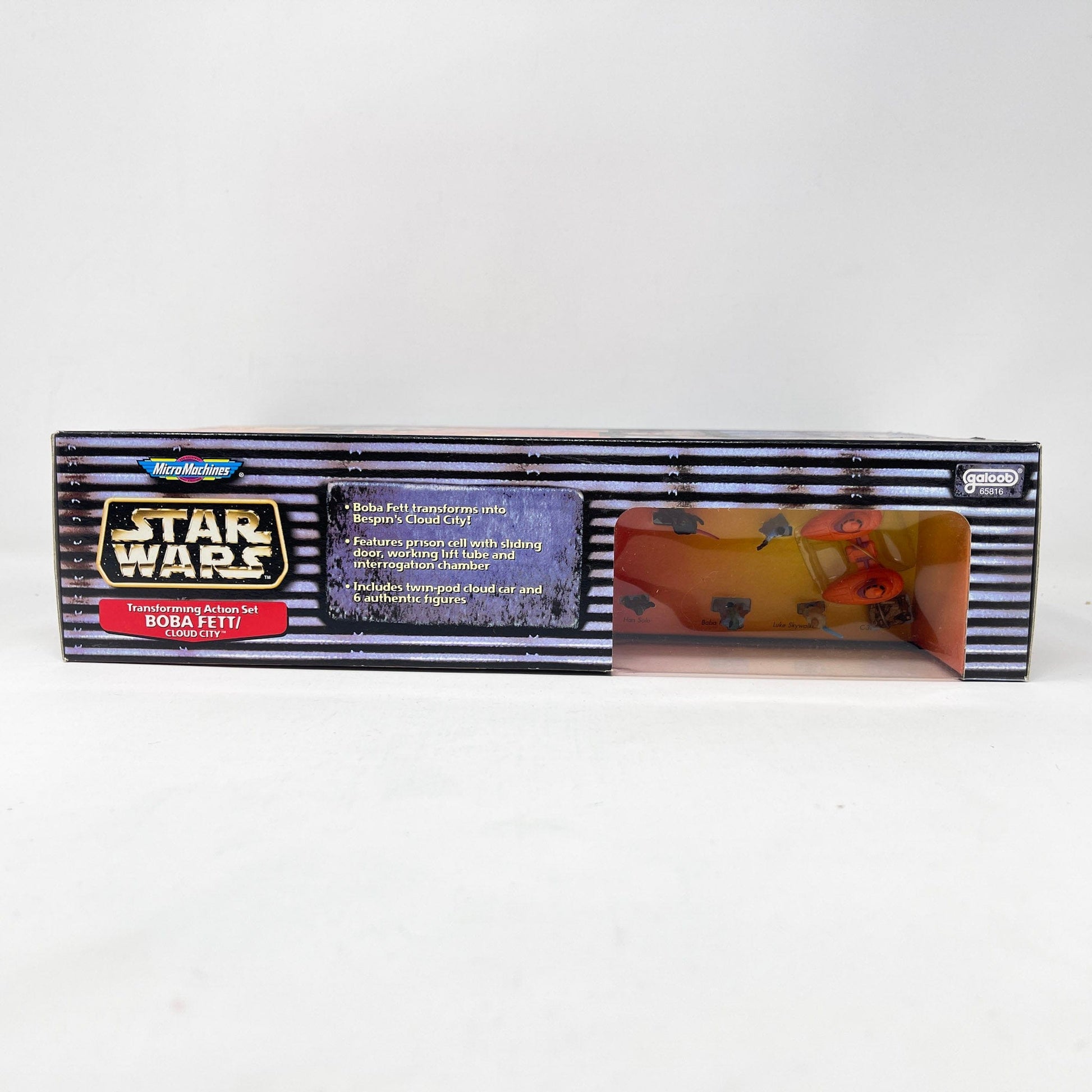 Vintage Galoob Star Wars Modern Ships Transforming Playset - Boba Fett / Cloud City - Micro Machines Star Wars