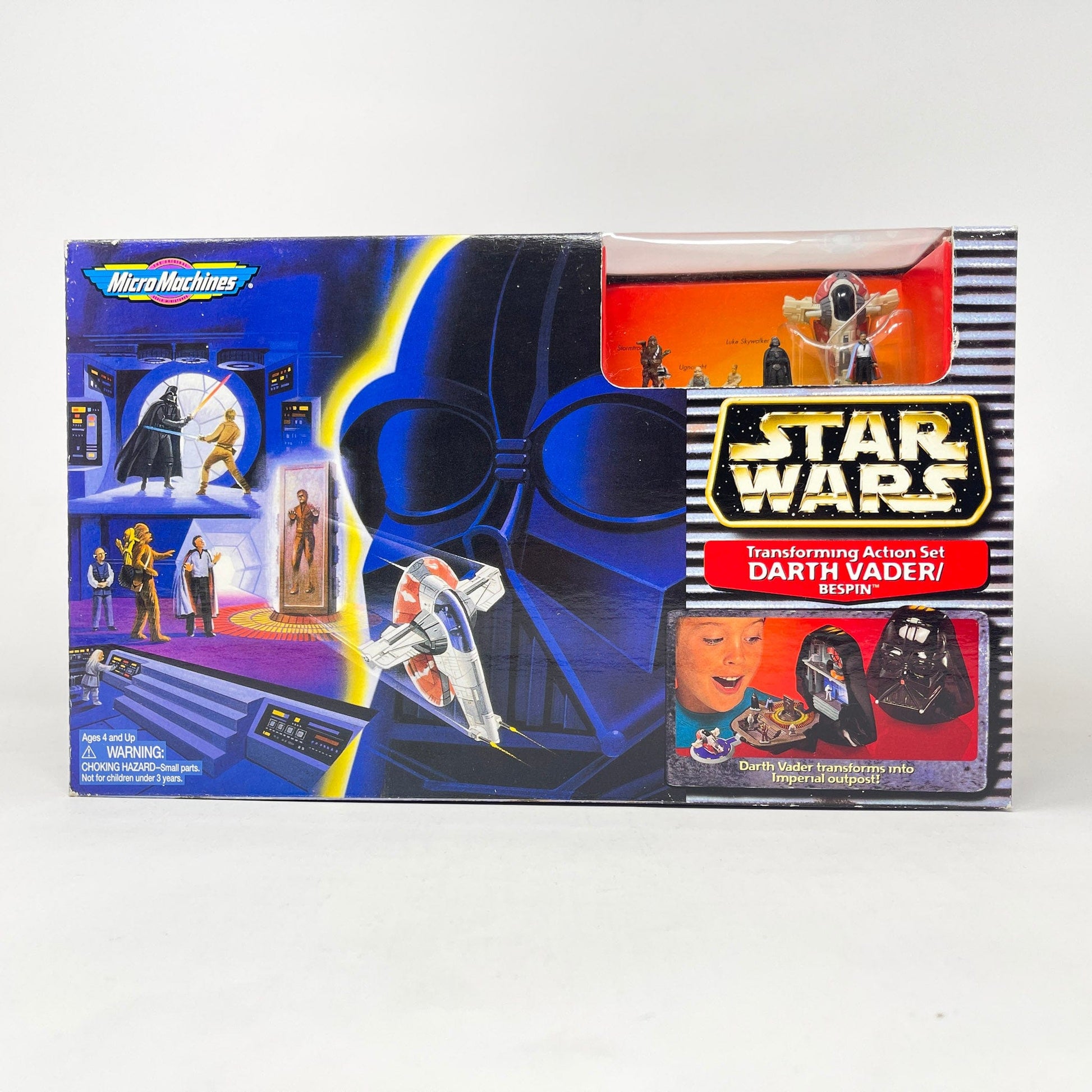 Vintage Galoob Star Wars Modern Ships Transforming Playset - Darth Vader / Bespin - Micro Machines Star Wars