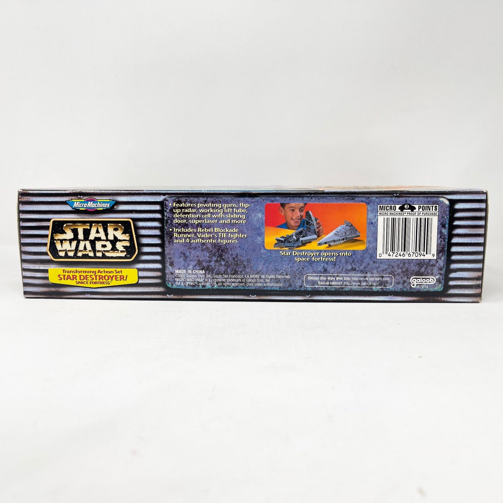 Vintage Galoob Star Wars Modern Ships Transforming Playset - Star Destroyer / Space Fortress - Micro Machines Star Wars
