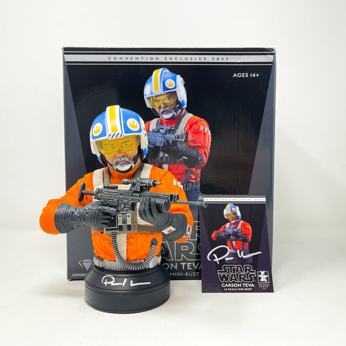Vintage Gentle Giant Star Wars Modern Other Autographed Carson Teva - Gentle Giant Mini-Bust - SDCC Exclusive