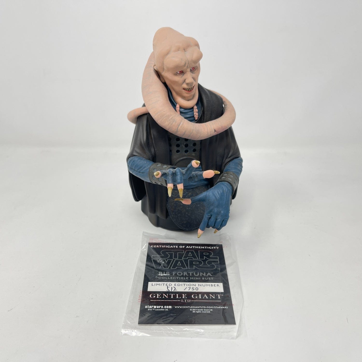 Vintage Gentle Giant Star Wars Statues & Busts Bib Fortuna Collectible Bust - Gentle Giant