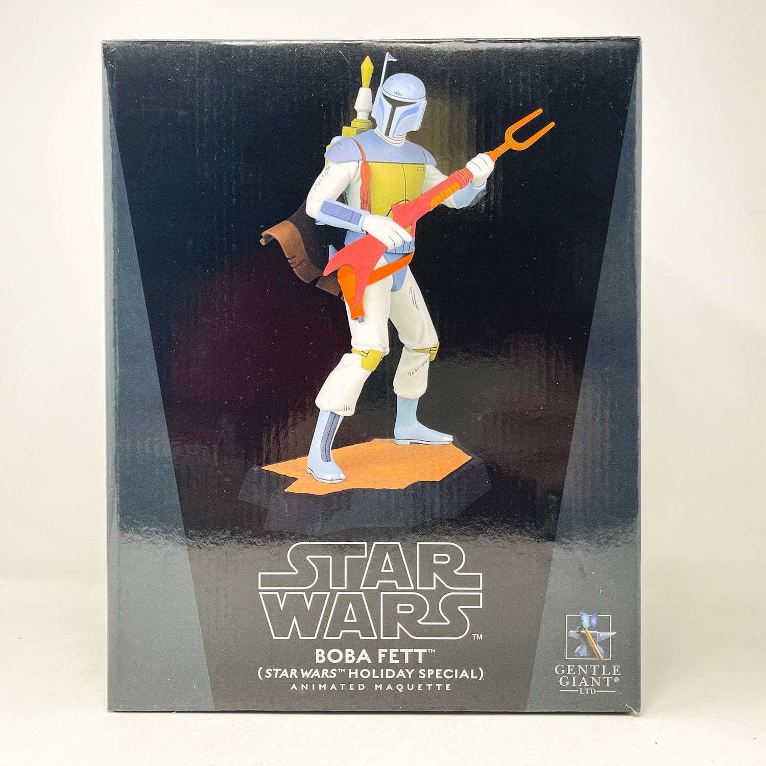 Vintage Gentle Giant Star Wars Statues & Busts Boba Fett Holiday Special Animated Maquette - Gentle Giant Star Wars Statue