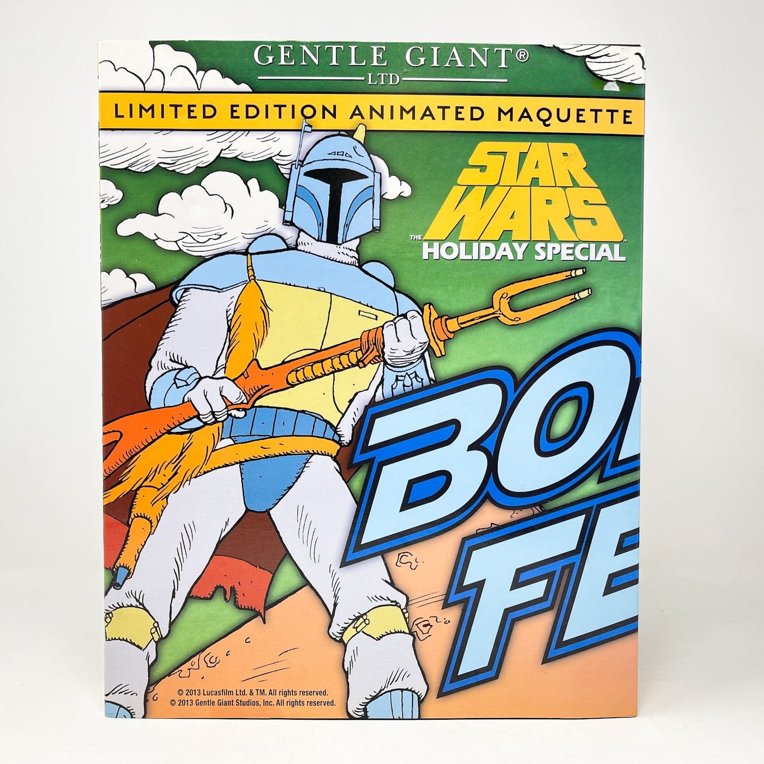 Vintage Gentle Giant Star Wars Statues & Busts Boba Fett Holiday Special Animated Maquette - Gentle Giant Star Wars Statue