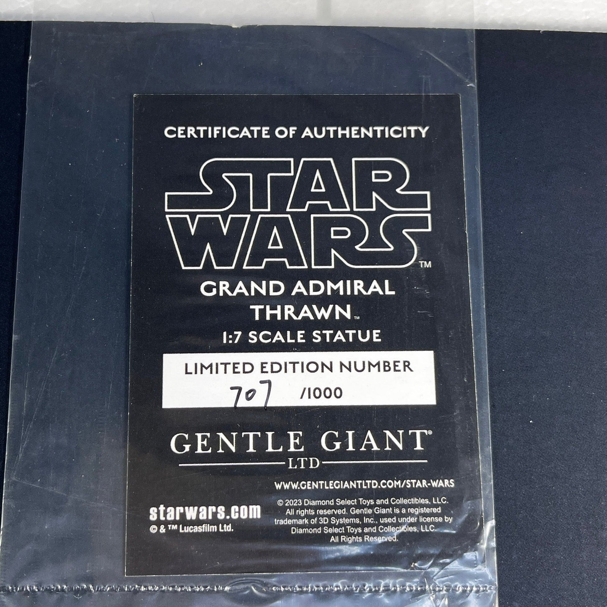 Vintage Gentle Giant Star Wars Statues & Busts Grand Admiral Thrawn  - Premier Collection Limited Edition Statue - Gentle Giant