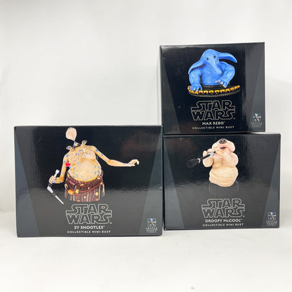 Vintage Gentle Giant Star Wars Statues & Busts Max Rebo, Sy Snootles & Droopy McCool Collectible Busts- Gentle Giant