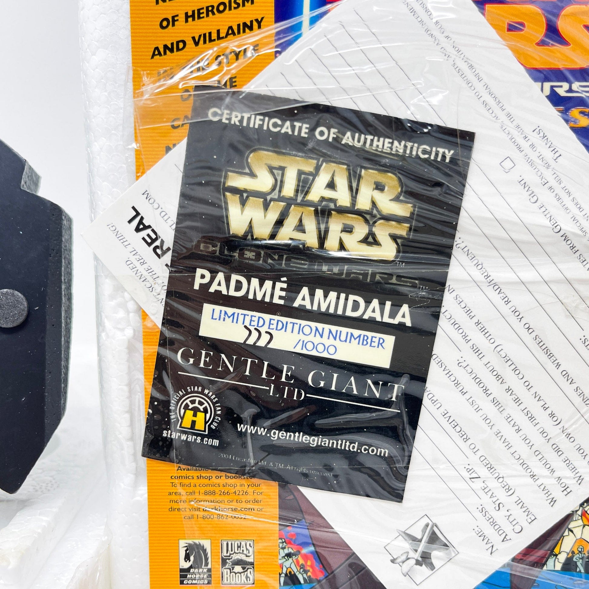 cards against star wars limited edition Padme Amidala - CLONE WARS Limited Edition Maquette (2004)