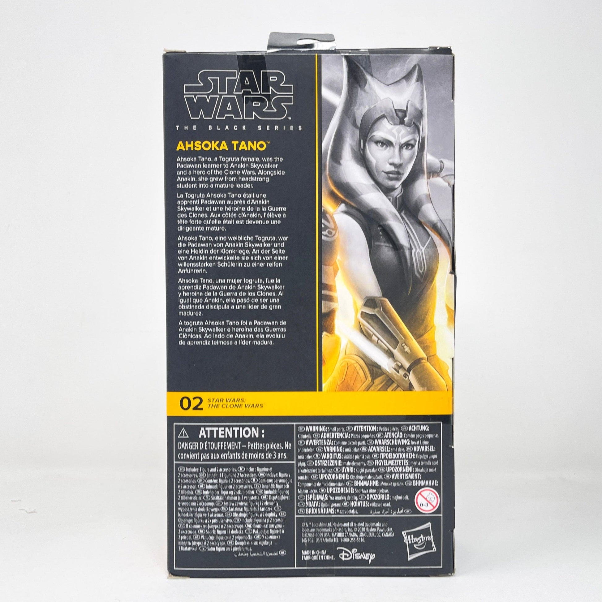 Vintage Hasbro Star Wars Black Series Sealed Figures Ahsoka Tano (Clone Wars) CW 02 - Black Series Hasbro Star Wars Action Figure