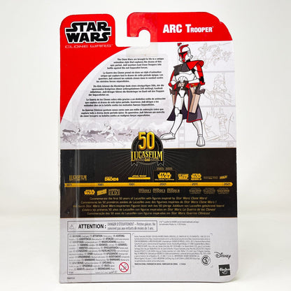Vintage Hasbro Star Wars Black Series Sealed Figures Arc Trooper (Clone Wars Tartakovsky) - Hasbro Black Series 50th
