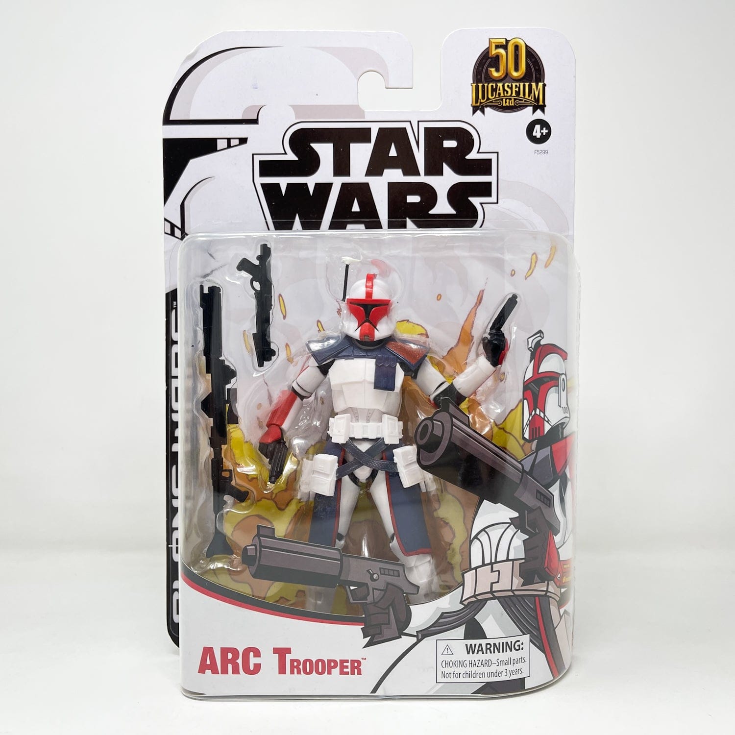 Vintage Hasbro Star Wars Black Series Sealed Figures Arc Trooper (Clone Wars Tartakovsky) - Hasbro Black Series 50th