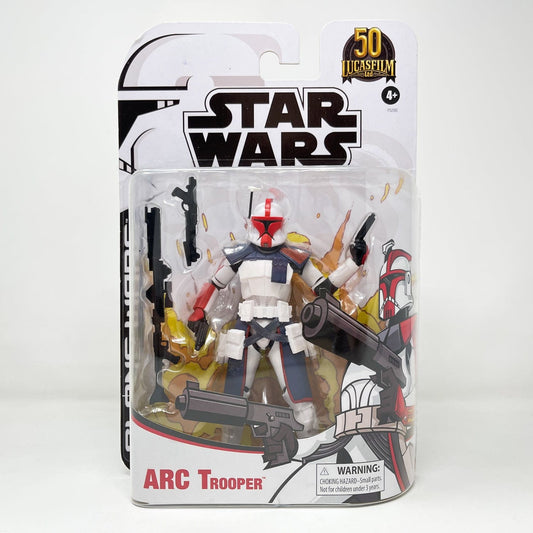 Vintage Hasbro Star Wars Black Series Sealed Figures Arc Trooper (Clone Wars Tartakovsky) - Hasbro Black Series 50th