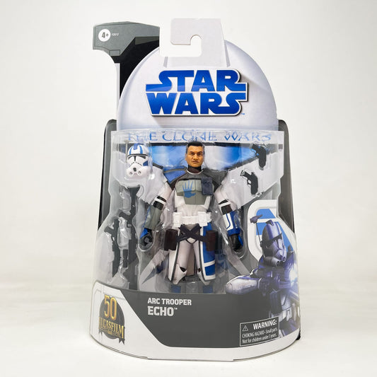 Vintage Hasbro Star Wars Black Series Sealed Figures Arc Trooper Echo (Clone Wars) - 50th Anniversary - Hasbro Black Series (2020)