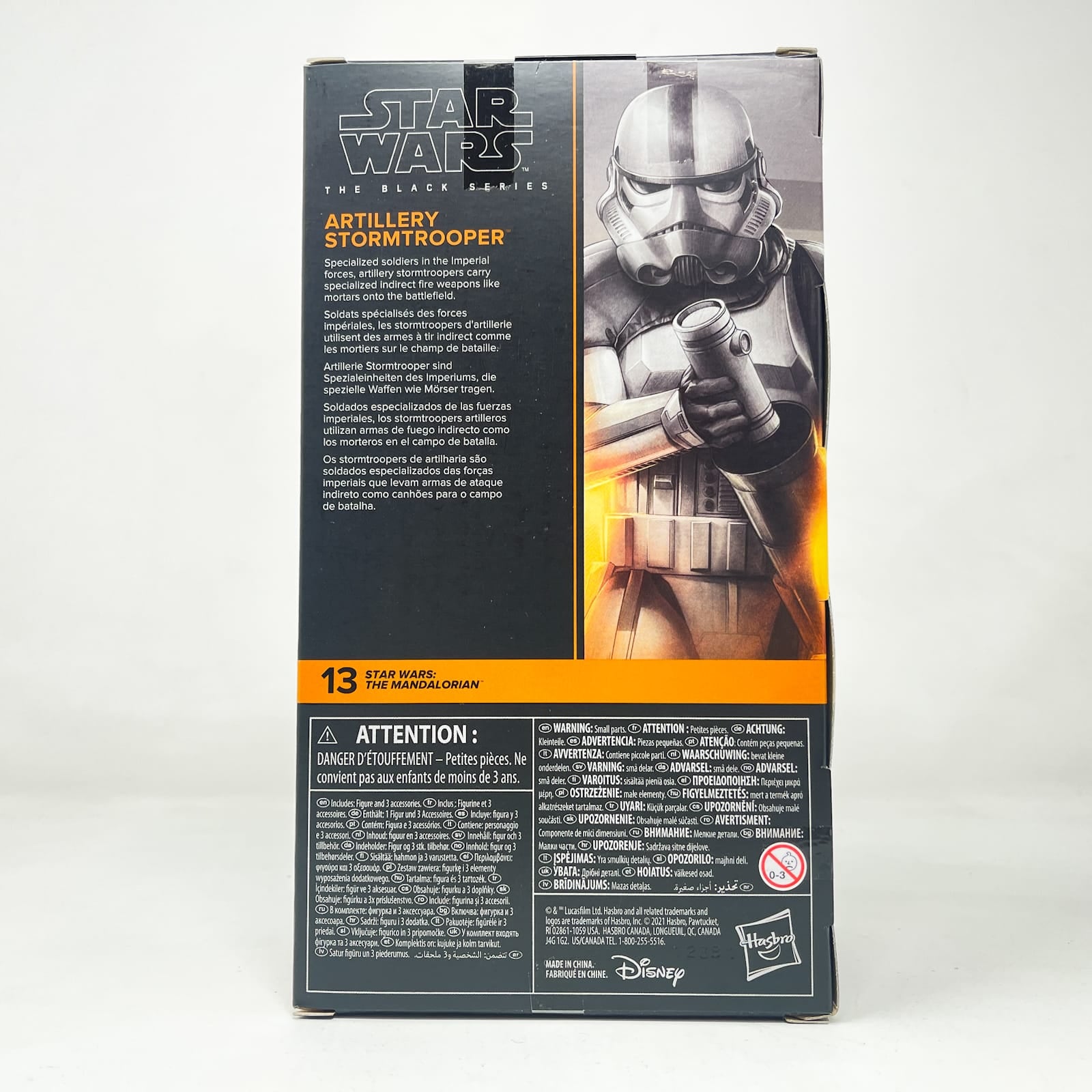 Vintage Hasbro Star Wars Black Series Sealed Figures Artillery Stormtrooper (Mandalorian) MAN 13 - Hasbro Black Series (2022)