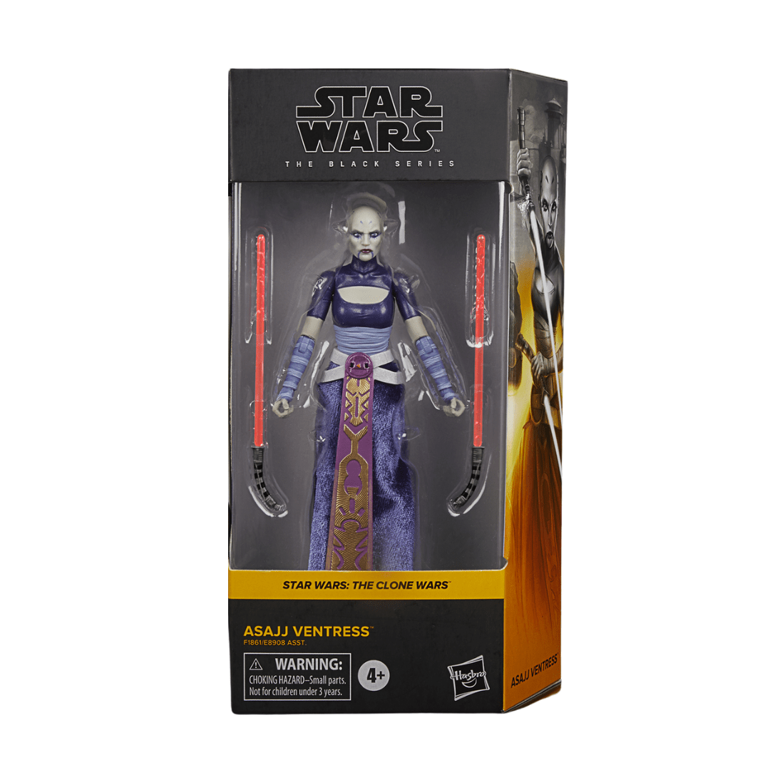 Vintage Hasbro Star Wars Black Series Sealed Figures Asajj Ventress (Clone Wars) CW07 (2025) - Black Series Hasbro Star Wars Action Figure
