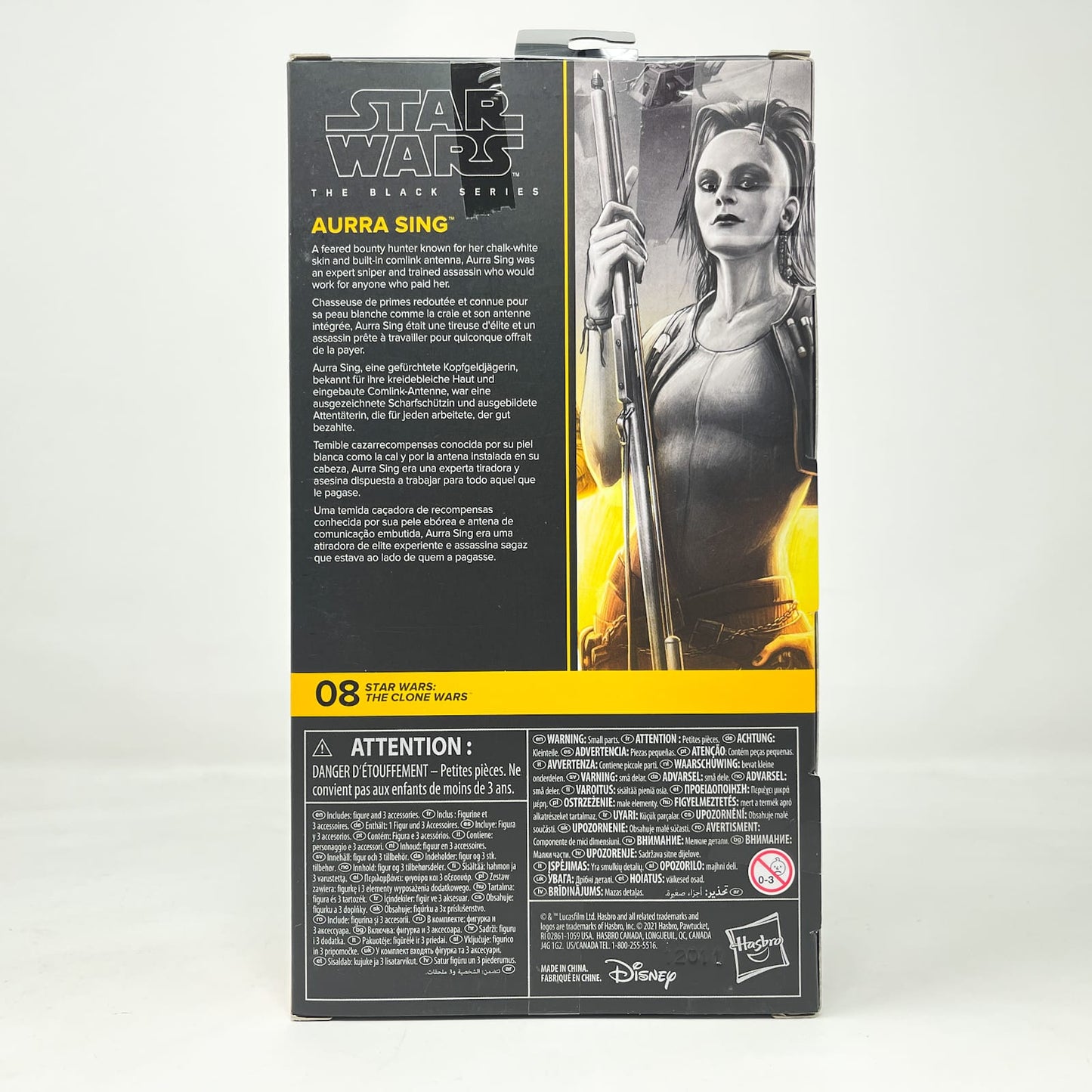 Vintage Hasbro Star Wars Black Series Sealed Figures Aurra Sing (The Clone Wars) CW 08 - Hasbro Black Series (2021)