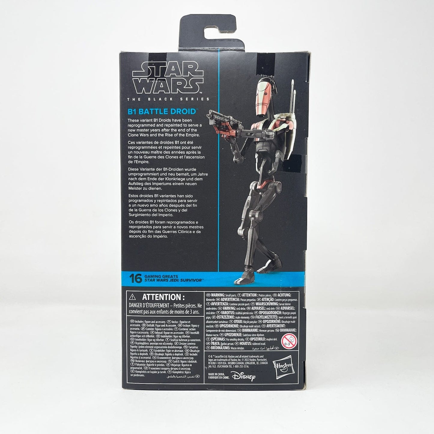 Vintage Hasbro Star Wars Black Series Sealed Figures B1 Battle Droid (Jedi: Survivor) GG #16- Black Series Hasbro