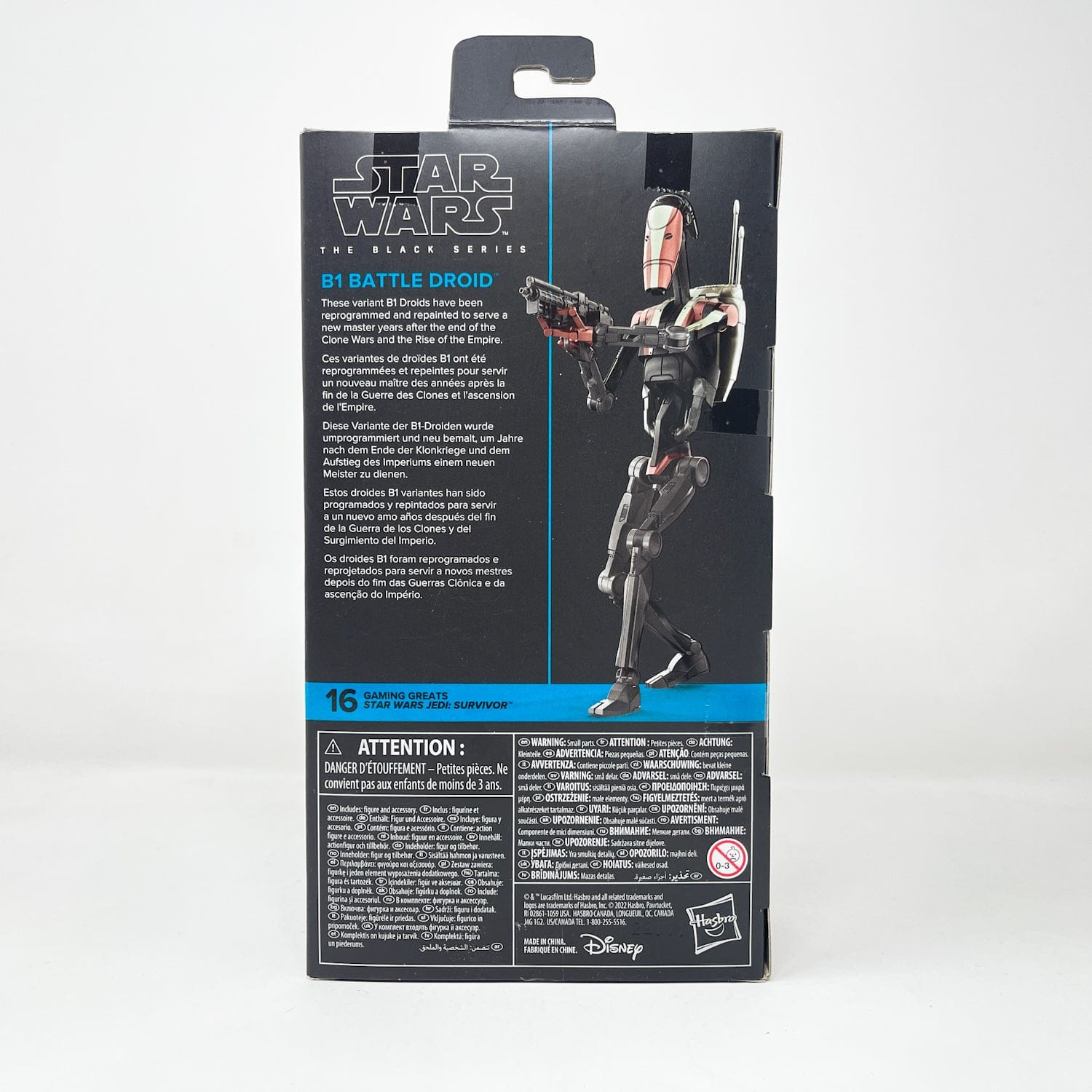 Vintage Hasbro Star Wars Black Series Sealed Figures B1 Battle Droid (Jedi: Survivor) GG #16- Black Series Hasbro