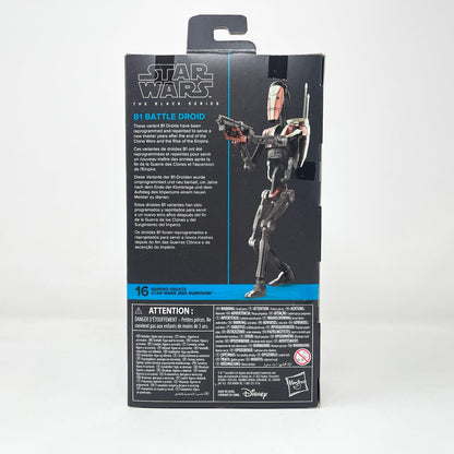 Vintage Hasbro Star Wars Black Series Sealed Figures B1 Battle Droid (Jedi: Survivor) GG #16- Black Series Hasbro