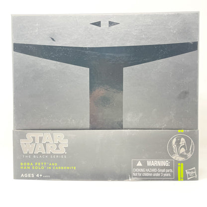 Vintage Hasbro Star Wars Black Series Sealed Figures Boba Fett and Han Solo in Carbonite - SDCC 2013 Exclusive - Hasbro Black Series