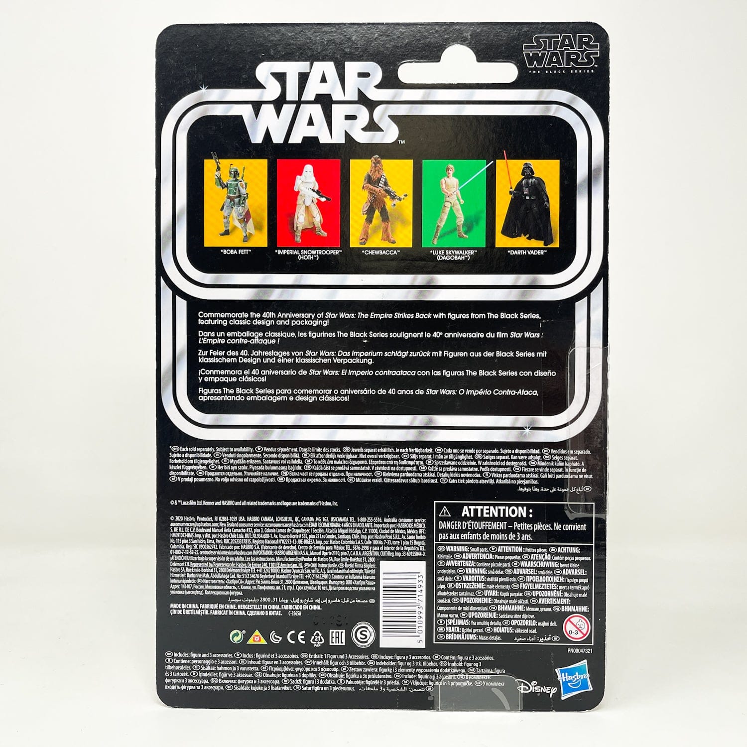 Vintage Hasbro Star Wars Black Series Sealed Figures Boba Fett (ESB) - Black Series 40th Hasbro Star Wars Action Figure