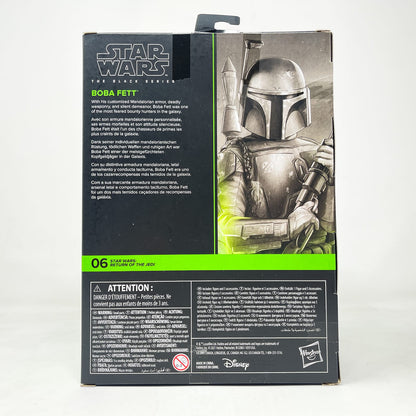 Vintage Hasbro Star Wars Black Series Sealed Figures Boba Fett (ROTJ - Deluxe) #06 - Hasbro Black Series (2021)