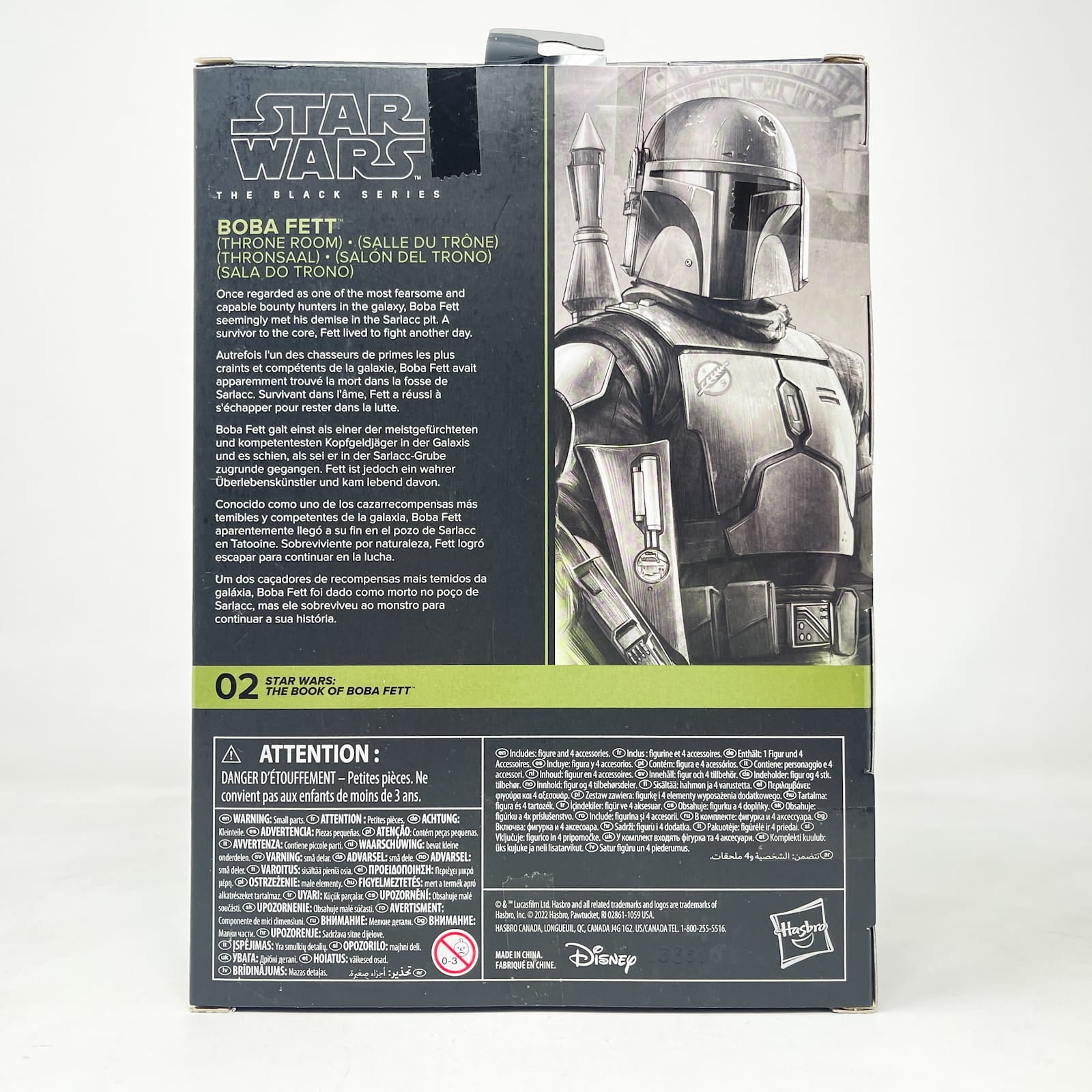 Vintage Hasbro Star Wars Black Series Sealed Figures Boba Fett (Throne Room - Deluxe) BOBF 02 - Hasbro Black Series (2023)