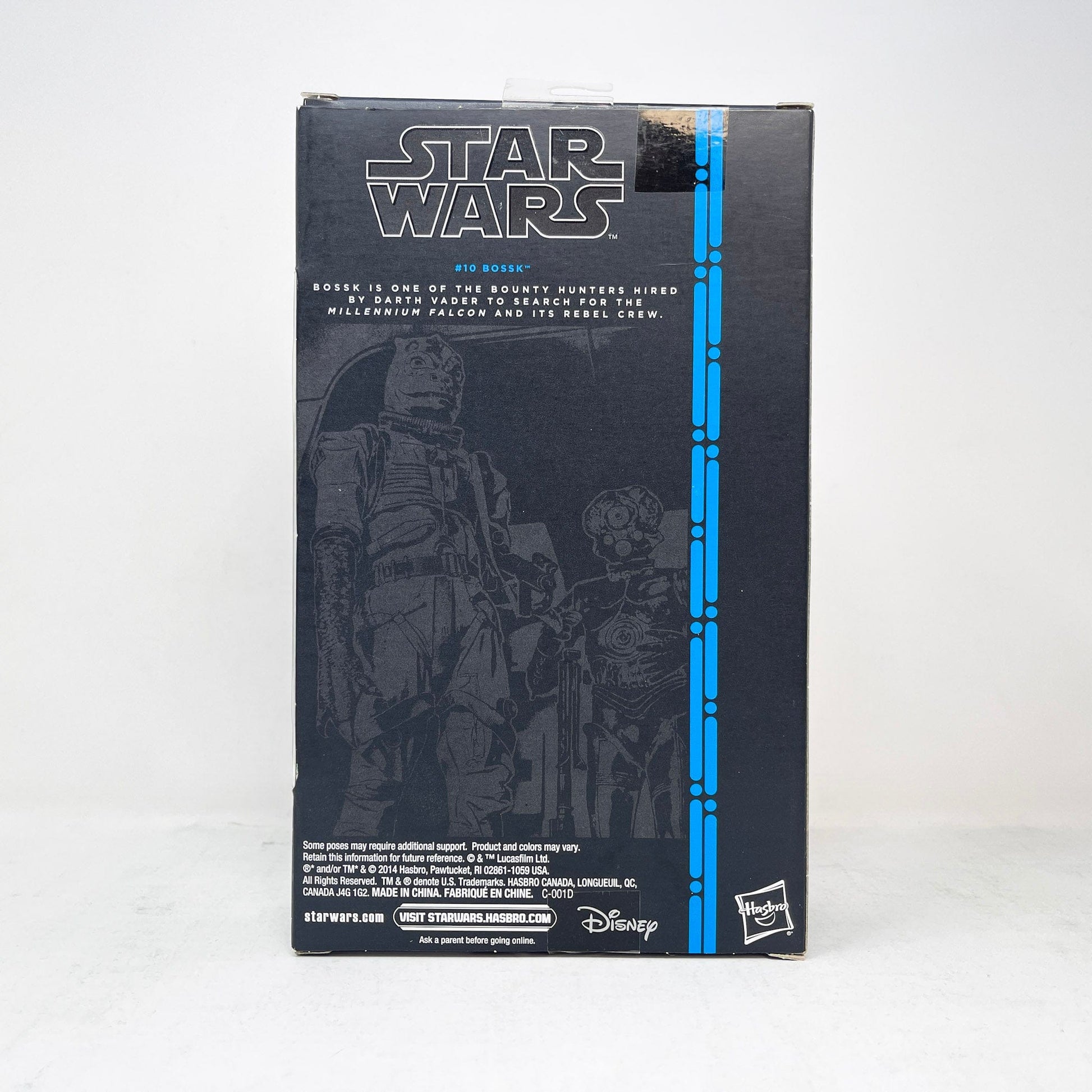Vintage Hasbro Star Wars Black Series Sealed Figures Bossk Blue #10 (2014) Blue Line - Black Series Hasbro Star Wars Action Figure