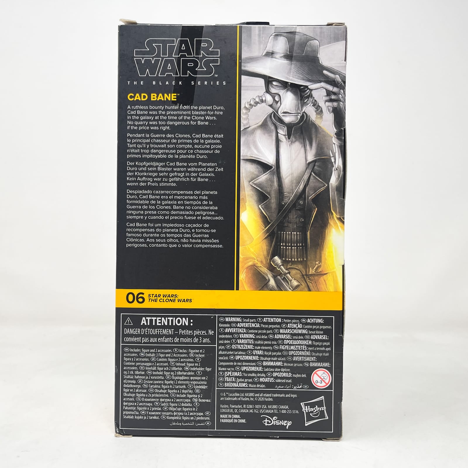 Vintage Hasbro Star Wars Black Series Sealed Figures Cad Bane (The Clone Wars) CW 06 - Hasbro Black Series (2020)
