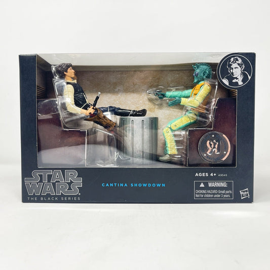 Vintage Hasbro Star Wars Black Series Sealed Figures Cantina Showdown (Han Solo & Greedo) - Black Series