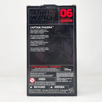 Vintage Hasbro Star Wars Black Series Sealed Figures Captain Phasma #06 - Hasbro Black Series (2015)
