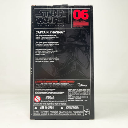 Vintage Hasbro Star Wars Black Series Sealed Figures Captain Phasma #06 - Hasbro Black Series (2015)