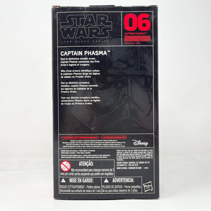 Vintage Hasbro Star Wars Black Series Sealed Figures Captain Phasma #06 - Hasbro Black Series (2015)