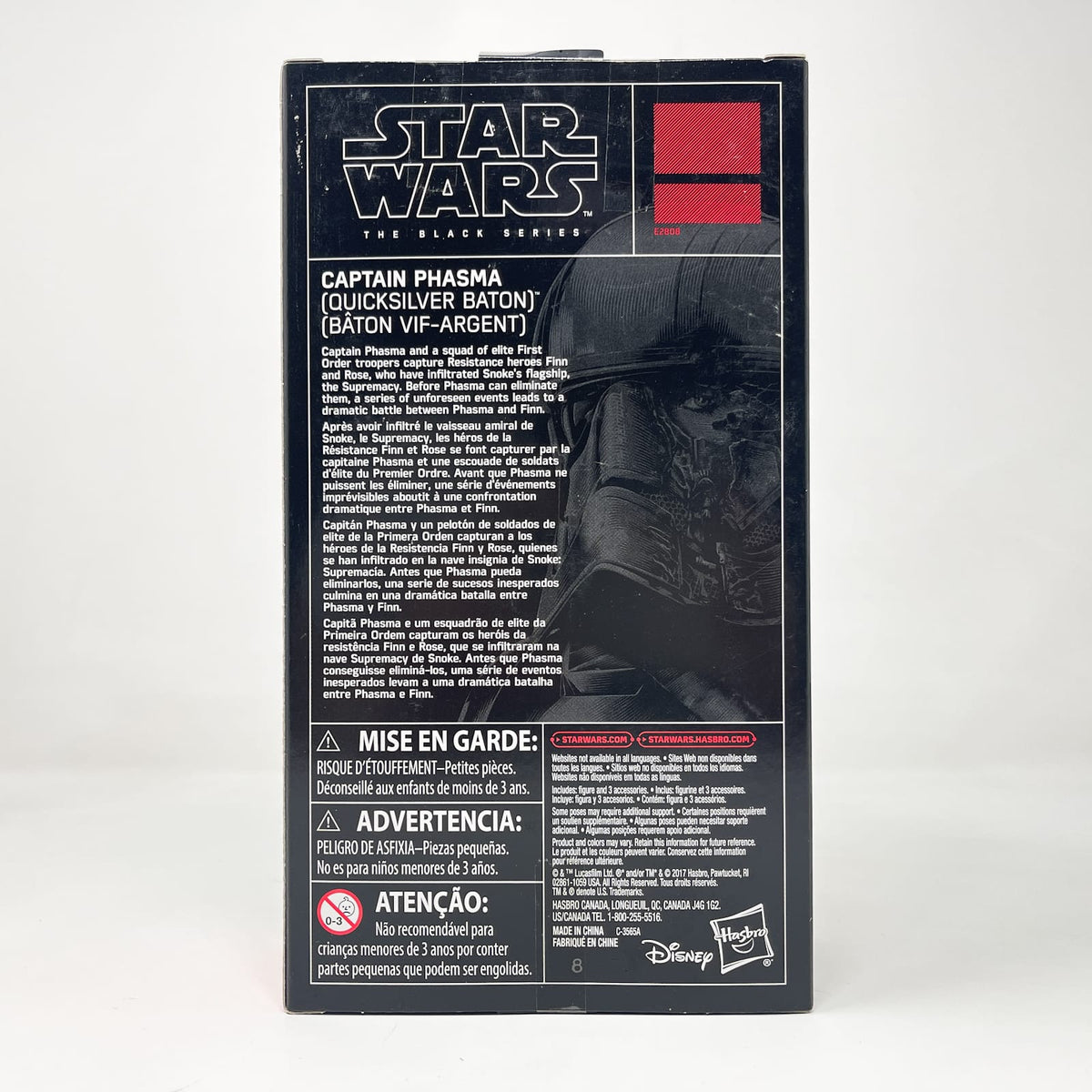 Vintage Hasbro Star Wars Black Series Sealed Figures Captain Phasma (Quicksilver Baton) - Hasbro Black Series (2018)