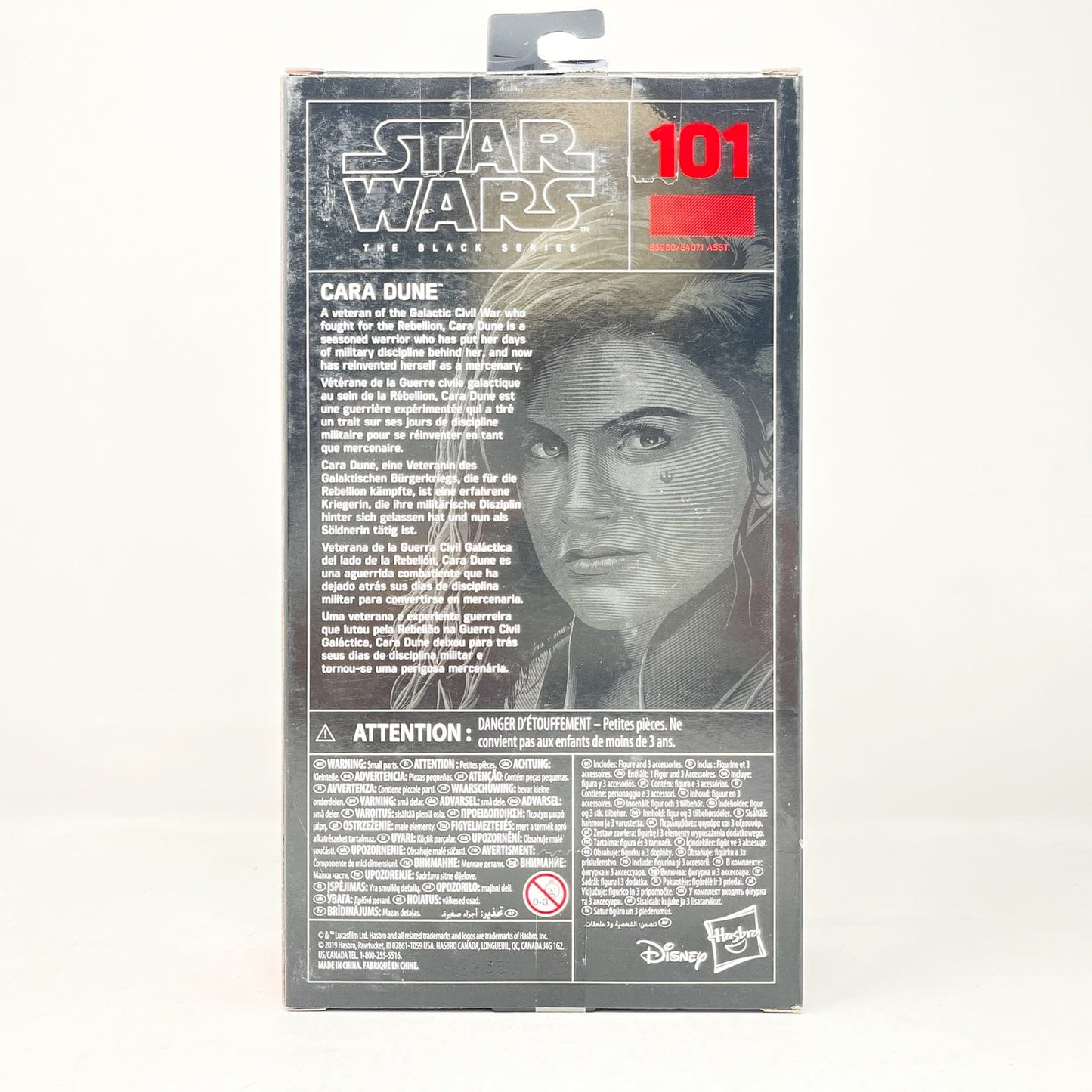 Vintage Hasbro Star Wars Black Series Sealed Figures Cara Dune #101 - Black Series Hasbro