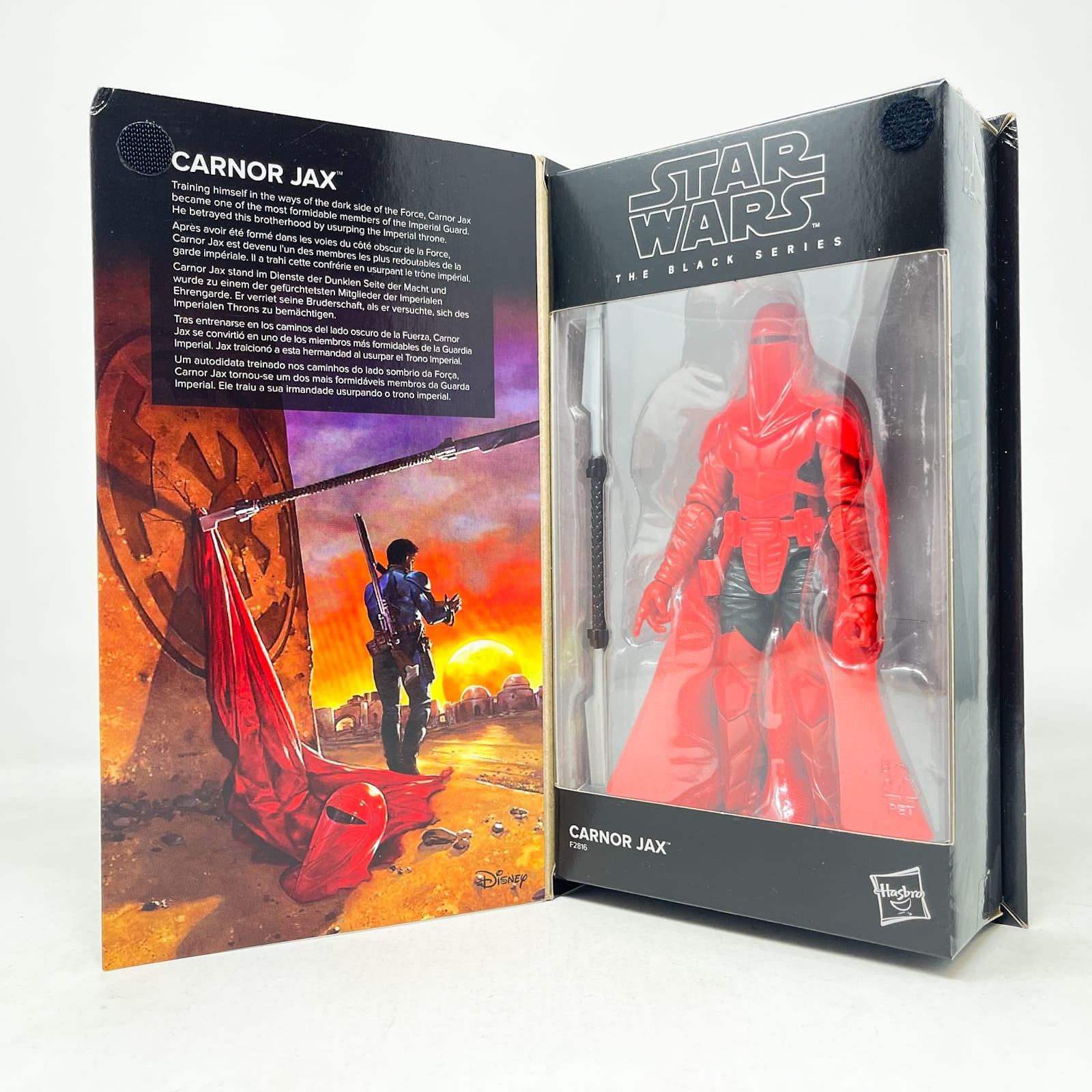 Vintage Hasbro Star Wars Black Series Sealed Figures Carnor Jax (Comic) - Hasbro Black Series (2021)