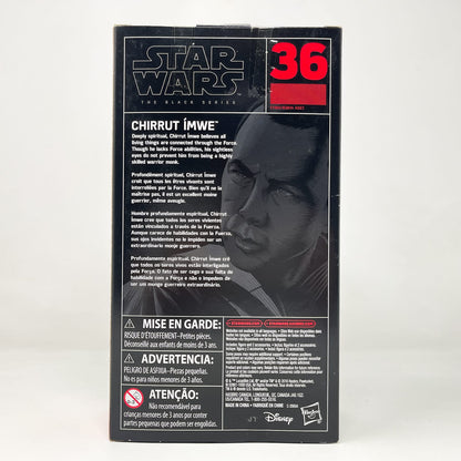 Vintage Hasbro Star Wars Black Series Sealed Figures Chirrut Imwe (Rogue One) #36 - Hasbro Black Series (2016)