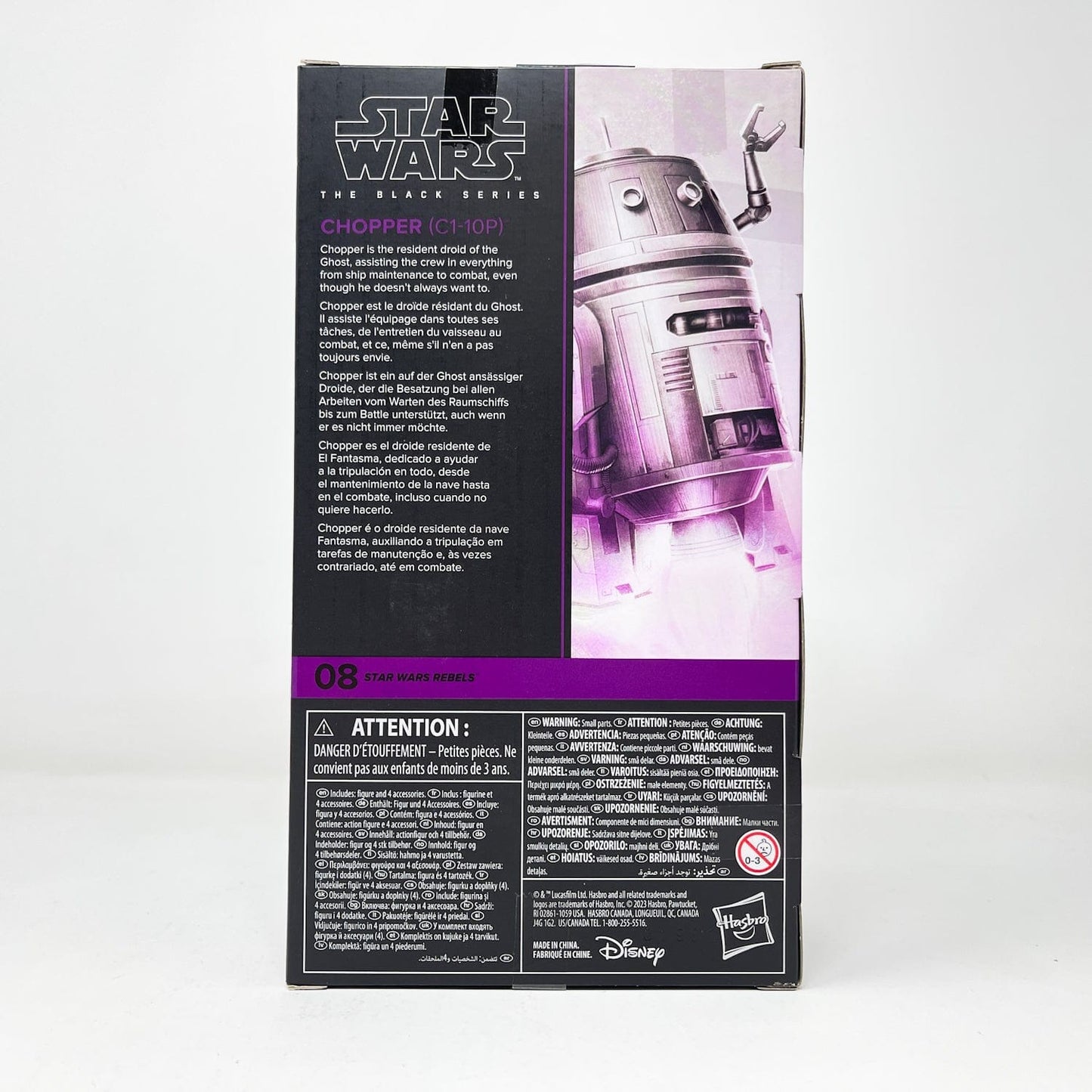 Vintage Hasbro Star Wars Black Series Sealed Figures Chopper (C1-10P) Repack (Rebels) REB 08 - Hasbro Black Series