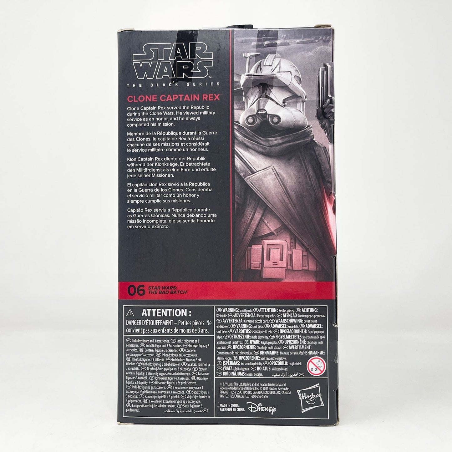 Vintage Hasbro Star Wars Black Series Sealed Figures Clone Captain Rex (The Bad Batch) BB 06 - Hasbro Black Series (2021)