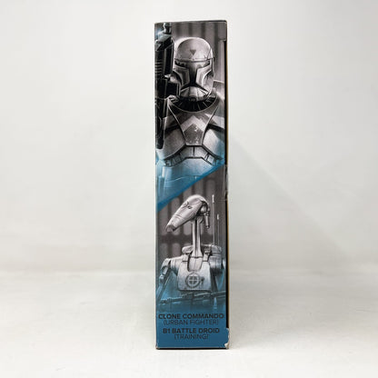 Vintage Hasbro Star Wars Black Series Sealed Figures Clone Commando (Urban Fighter) & B1 Battle Droid (Training) 2-Pack - Hasbro Black Series (2024)