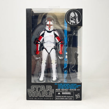 Vintage Hasbro Star Wars Black Series Sealed Figures Clone Trooper Captain #13 (2015) Blue Line - Black Series Hasbro Star Wars Action Figure