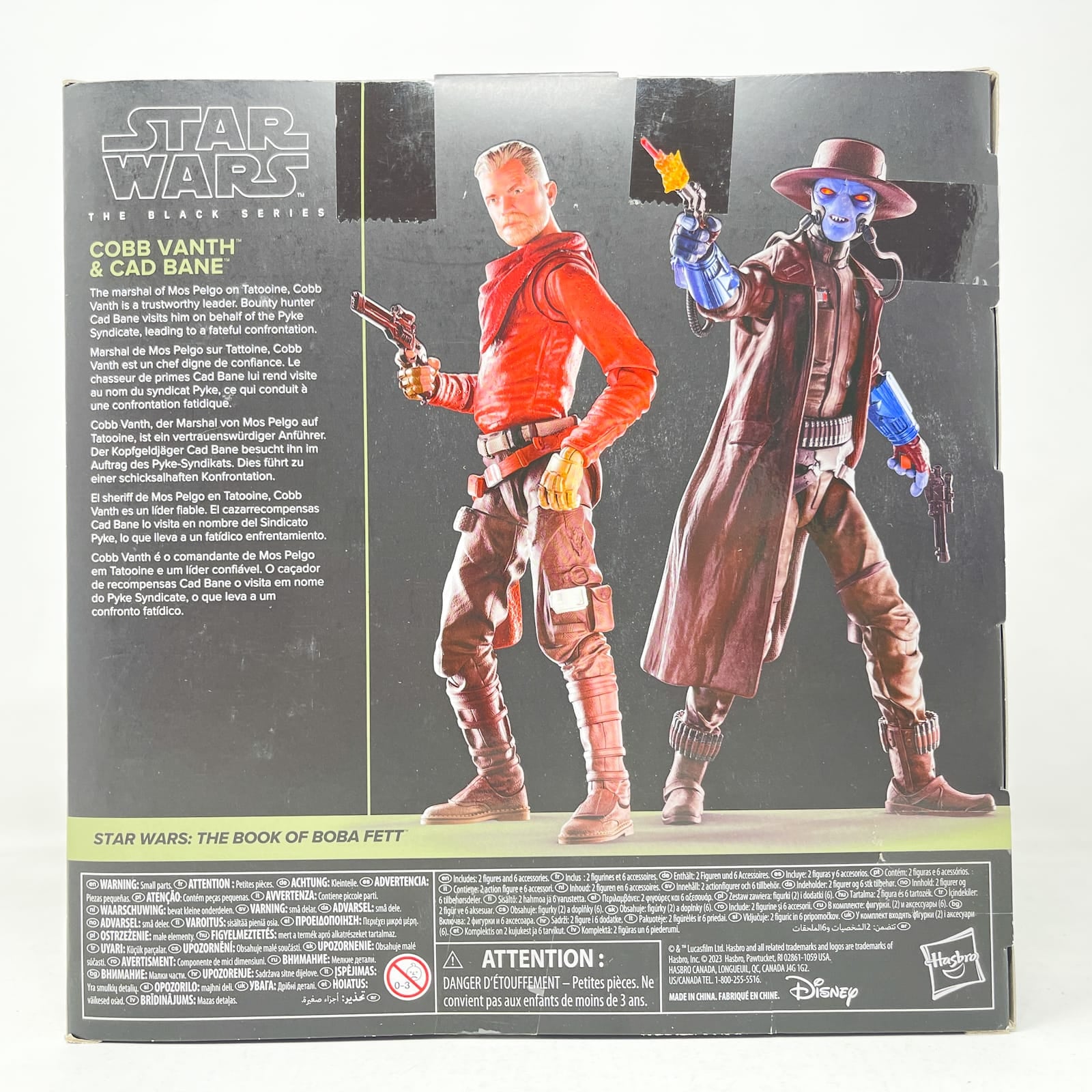 Vintage Hasbro Star Wars Black Series Sealed Figures Cobb Vanth & Cad Bane BOBF 2-Pack - Hasbro Black Series (2023)