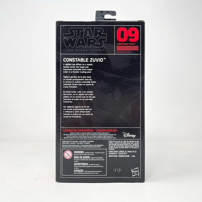 Vintage Hasbro Star Wars Black Series Sealed Figures Constable Zuvio (TFA) #09- Black Series Hasbro Star Wars Action Figure